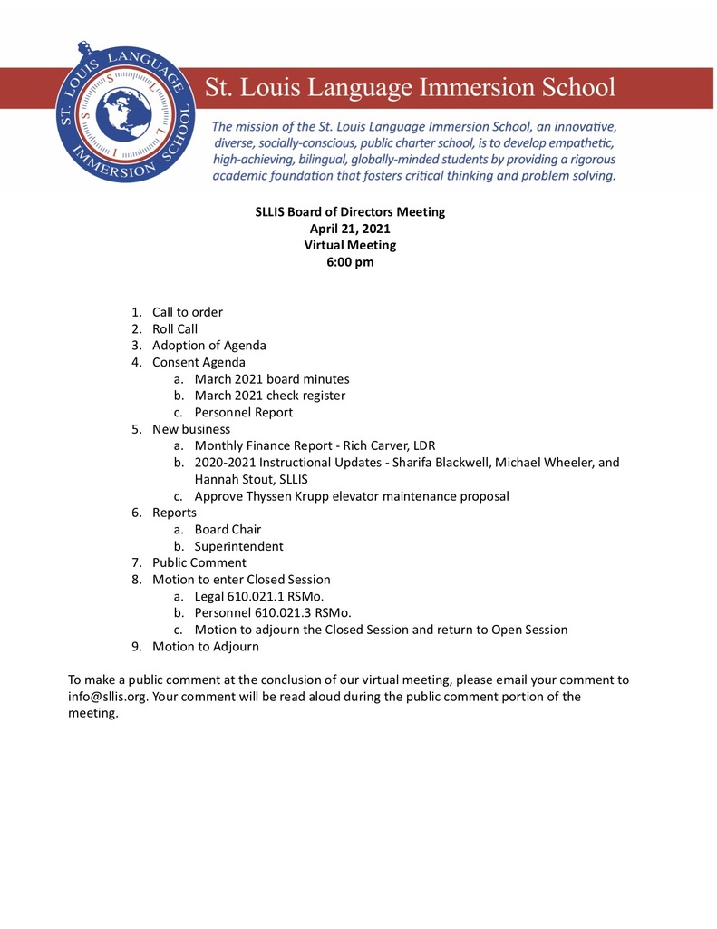Agenda